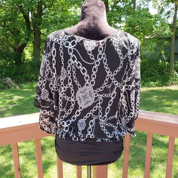 Jennifer Lopez Batwing Business Casual Top, sz XS - Picture 7 of 13